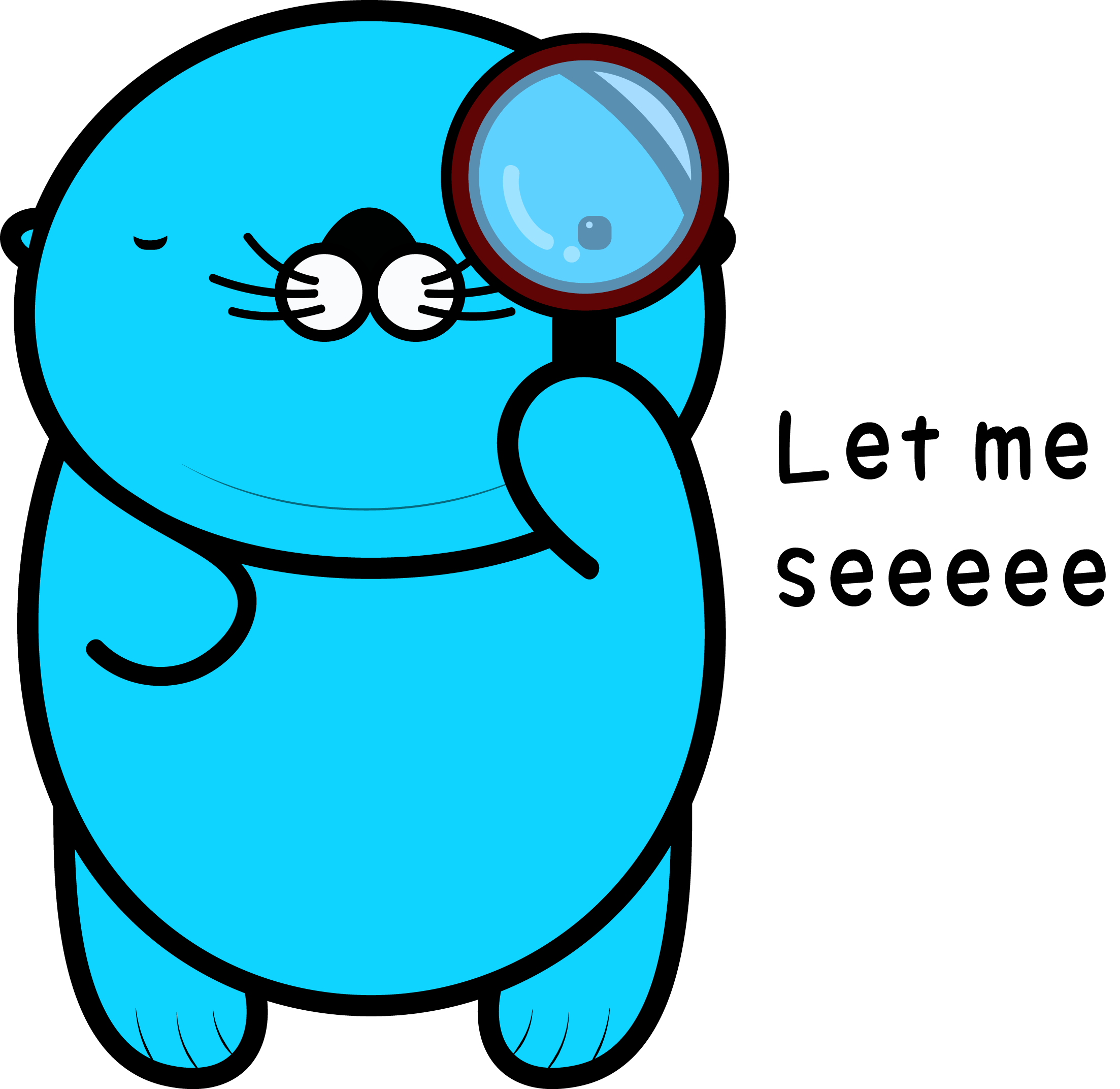 Richie, the mascot of Option Pool, is looking something closely with a magnifying glass