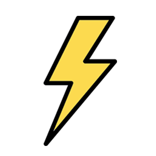 Lightning symbol that represents Option Pool's super-fast matching engine